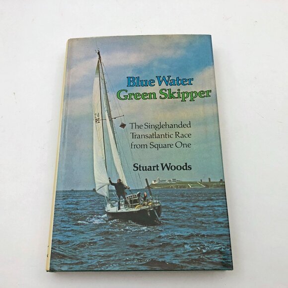 Blue Water Green Skipper Stuart Woods HBDC 1977 First Edition Vintage - Picture 1 of 13